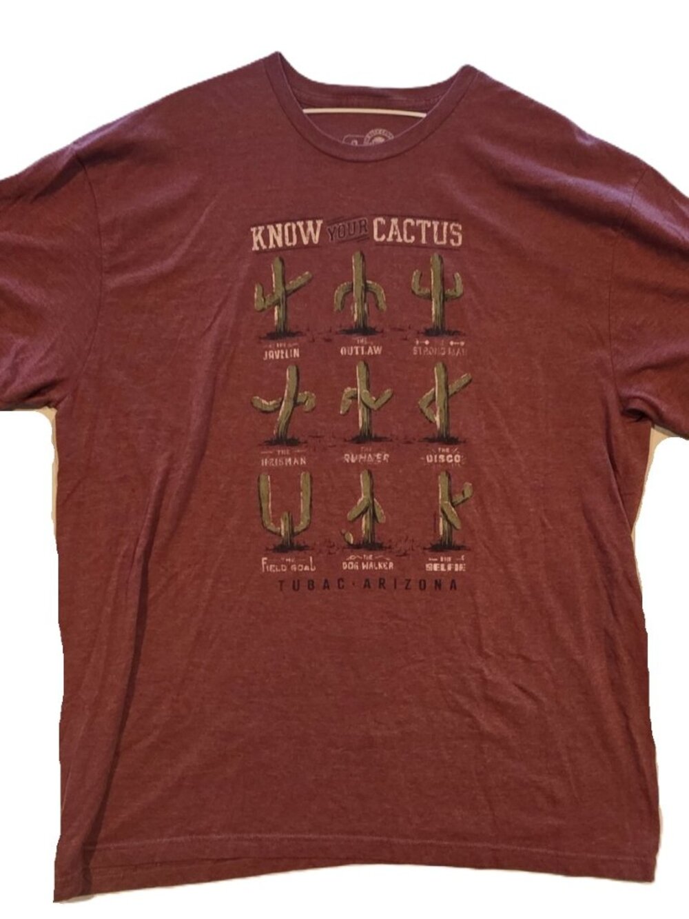 *The Duck Co. "Know Your Cactus" Graphic T-Shirt from Tubac, Arizona*